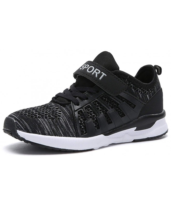 Sneakers Toddler Kids Lightweight Breathable Sneakers Athletic Running Shoes for Boys Girls - F-black - C318G9R59DW $33.65