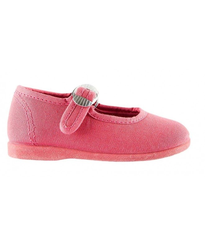 Sneakers Kids Canvas Mary Jane - Cotton and Rubber Sole - Baby/Toddler/Kid Shoe - Strawberry - CZ18365XS64 $45.72