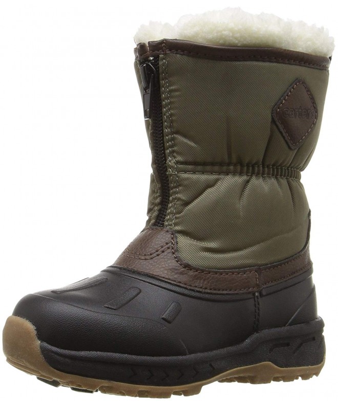 Boots Kids' Zipup Boot - Black/Brown/Khaki - C912C6ASJ87 $48.67