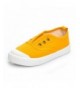 Sneakers Toddler Boys Girls Candy Color Canvas Sneakers Casual Boat Shoe - Yellow - CJ182YM082A $24.52