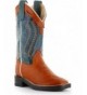 Boots Boys' Cowboy Boot Square Toe - Bsy1872 - Brown - CE12EXYTNF3 $90.98