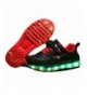 Sneakers Fashion LED Light Up Flashing Kids Boys Girls Sneakers Shoes - Black Red - CM18LINXAOH $55.01