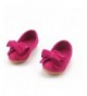 Sneakers Spring Autumn Children's Casual Shoes Girls Princess Bow Solid Peas Shoes Kids Yellow - Rose Red - C8183YHTAHY $28.28
