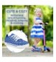 Sneakers Fashion Canvas Sneakers for Girls Youth - Toddlers & Kids - Fun Prints - Navy - CF1860SOZI2 $20.82