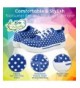 Sneakers Fashion Canvas Sneakers for Girls Youth - Toddlers & Kids - Fun Prints - Navy - CF1860SOZI2 $20.82