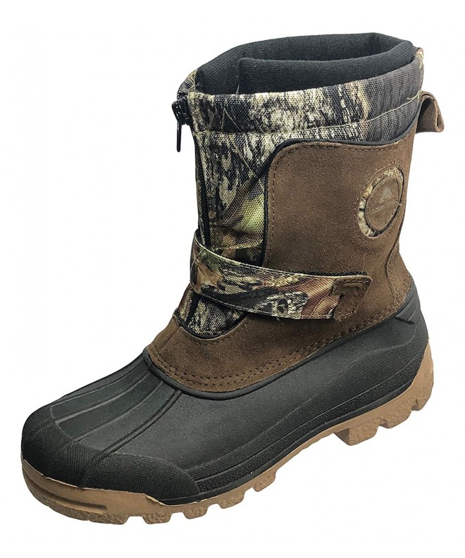 Boots Trail Boys' Zip Front Winter Boot - Brown Camo (6 M US Toddler) - C318H8GUYCC $55.42