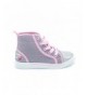 Sneakers Girls High-Top Denim Canvas Sneakers - CT12O5Q4HNM $30.93