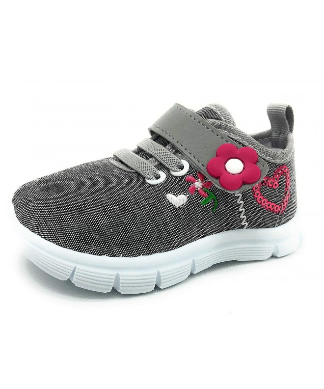 Sneakers Baby Boy Girl Casual Lightweight Breathable Sneakers Strap Athletic Running Shoes - Grey1206 - CC18GZQQDD4 $29.43