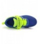 Sneakers Boy's Girl's Mesh Breathable Hook & Loop Casual Sneaker Running Shoes - Blue - CB18443CSXA $25.70