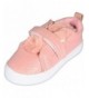 Sneakers Toddler Girl's Slip On Glitter Sneakers with Animal Ear Strap - Light Pink - CL18H0RCMD4 $17.91