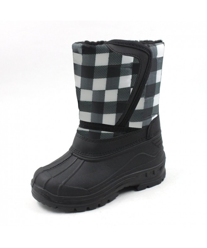 Boots Cold Weather Snow Boot 1319 Checker Size 9 - CB12F3WGQ6D $31.72