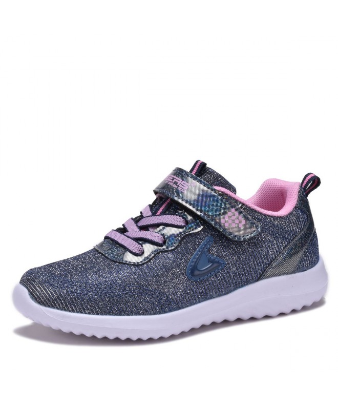 Sneakers Girls Light Weight Sport Running Walking Shoes 3880K - Navy/Pink - CA18EDKG8AU $32.19