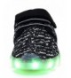 Sneakers LED Light Up Shoes Kids Girls Boys Breathable Flashing Slip-On Sneakers (Toddler/Little Kid/Big Kid) - Black - C7184...