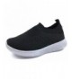 Sneakers Kids Athletic Slip On Elastic Breathable Mesh Sneakers - Black | White - CK18GEOORSX $31.27