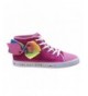 Sneakers Canvas Slip On Fancy Event High Top Sneakers for Girls & Boys - Fuchsia - CP18NGX0Q5U $80.92