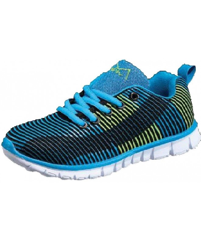 Sneakers M-AIR Ultra Lightweight - Kids Athletic Lace Sneakers for Boys & Girls - Wave Blue - CQ17YSL2D58 $36.61