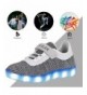 Sneakers Kids Boy and Girl's LED Light up Shoes High Top Flashing Sneakers as Gift for Boys Girls - 2-gray - CB180KH0ITN $53.83