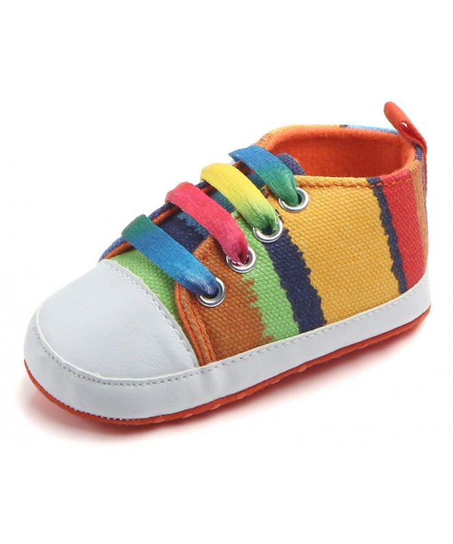 Sneakers Rainbow Shoes Canvas Sneaker - Rainbow Color - CT184XKGEA7 $15.99
