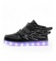 Sneakers 11 Colors LED Light up Shoes Flashing Sneakers Kids Boys Girls - Black - CX17YWG3I9K $51.08