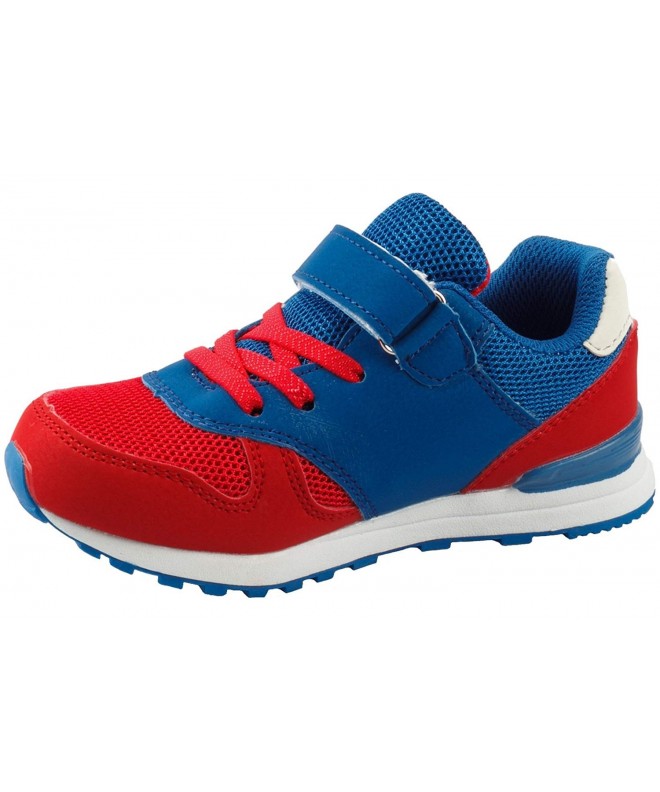 Sneakers Boy's Girl's Breathable Hook & Loop Casual Sneaker Running Shoes - Blue - C2182AUZAN2 $26.54