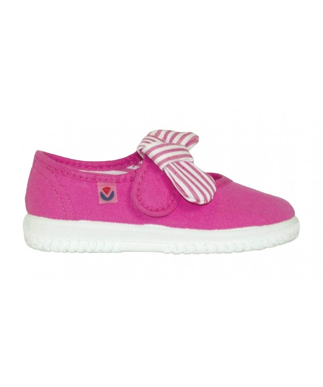 Sneakers Kids Canvas Mercedes Lona Fashion Sneakers Made in Spain - Fucsia - C11878O4QSK $51.38