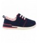 Sneakers Sunny Girls Navy Pink Athletic Shoe - Blue Pink - CV18CMOCYTN $29.02