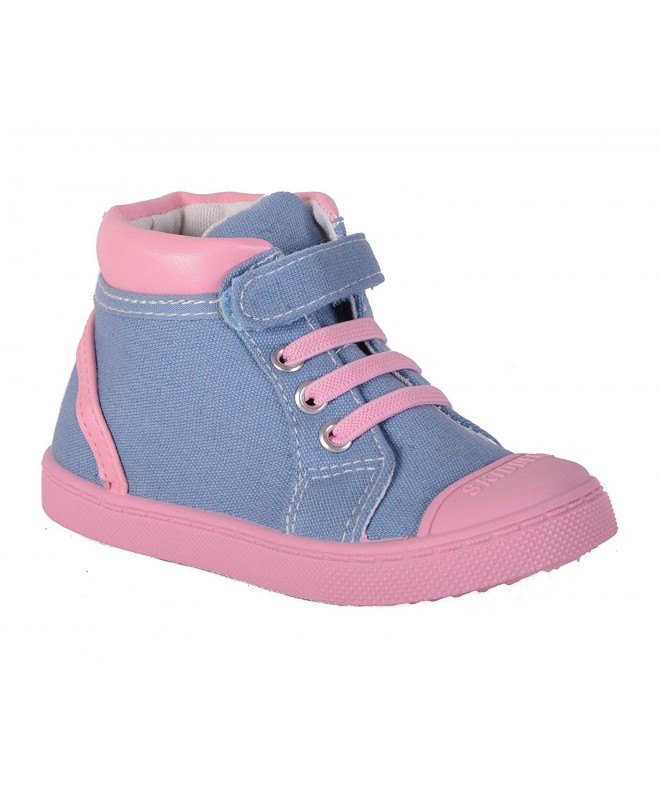 Sneakers Baby Toddler Girls High Top Canvas Sneakers Style SK1034 - C218IMTUQH8 $28.67