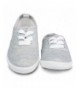 Sneakers Girl's Canvas Tennis Shoe - Grey - CU128XQ7M41 $19.47