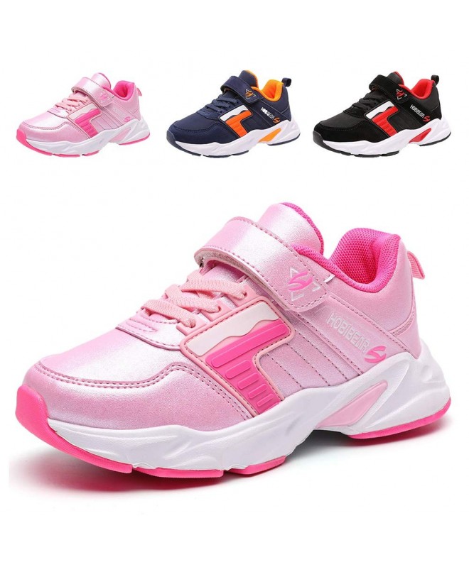Sneakers Kids Sneakers Girls Running Shoes Boys Lightweight Athletic Sport Shoes Tennis Gym - Pink - CK18H6OWGCI $40.37