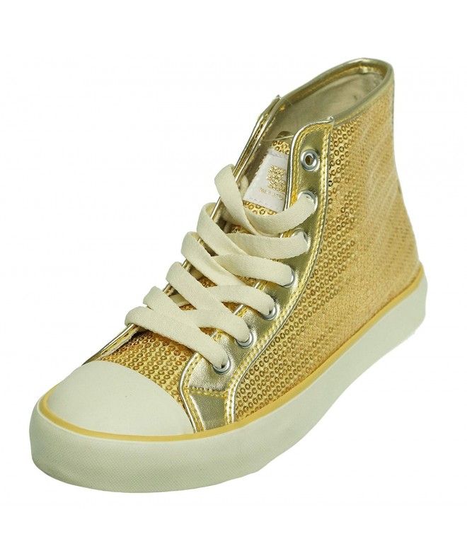 Sneakers Gold Girls Synthetic Athletics - C3119WE2PF5 $38.14
