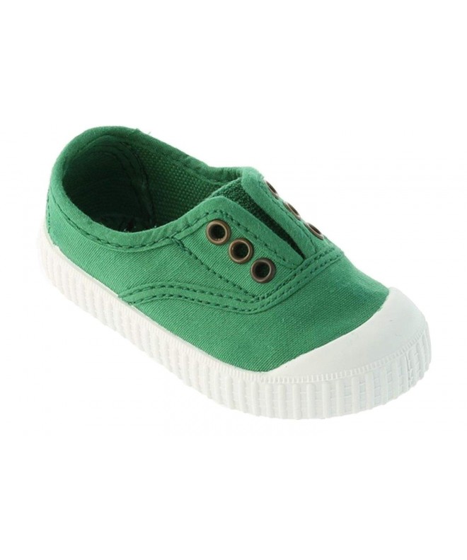 Sneakers Kids Canvas Inglesa Elastico Fashion Sneakers Made in Spain - Verde - C71878OM92E $42.57