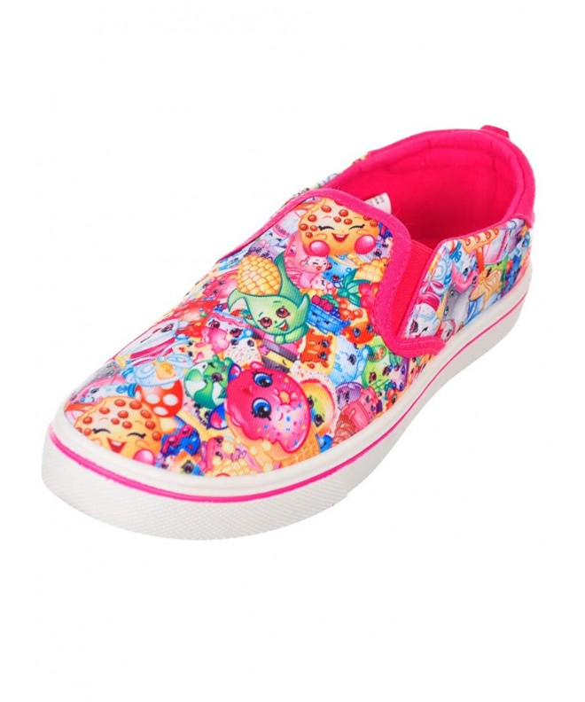 Sneakers Girls' Slip-On Sneakers - Fuschia - CJ18E0R348A $35.48