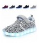 Sneakers Kids LED Light Up Shoes Breathable 11 Modes Flashing Sneakers as Gift - Grey - CO185O33YQU $31.03
