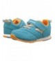 Sneakers Kids' Racer Sneaker - Turquoise/Orange - CF18D42T4S6 $74.73