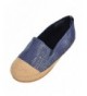 Sneakers Girls' Slip-On Espadrilles (Sizes 5-12) - Denim Blue - CU18DI0ESOL $45.56