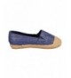 Sneakers Girls' Slip-On Espadrilles (Sizes 5-12) - Denim Blue - CU18DI0ESOL $45.56
