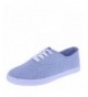 Sneakers Girls' Bal Sneaker - Blue White Dots - C717Z7K5HLO $21.40