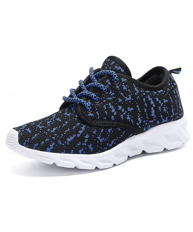 Sneakers Casual Breathable Lace-up Running Shoes(Little Kid/Big Kid) - Blue - CU187I4EHDH $31.43