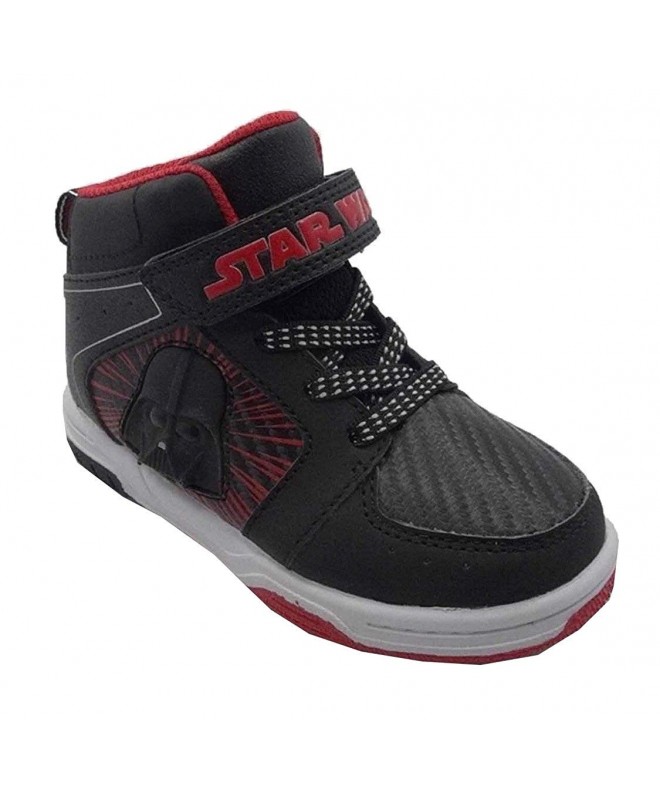 Sneakers Kids Shoes - Star Wars Darth Vader Light Up Toddler Boys' High Top Sneakers - CN18DSYZ4HQ $62.31