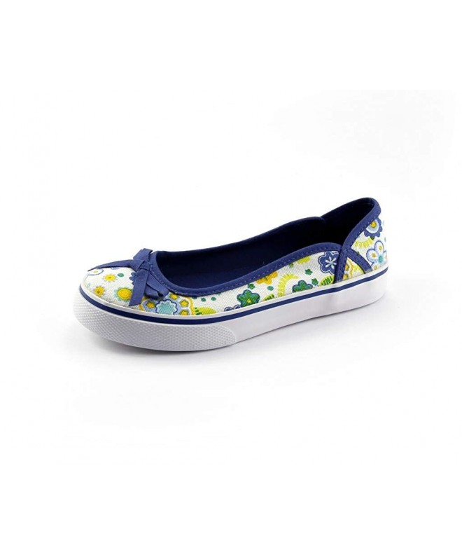 Sneakers Girl's Floral Sneaker - Blue Floral - CP11TOLXO6F $26.67