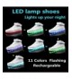 Sneakers Kids Girls and Boys High Top USB Charging LED Shoes Flashing Sneakers(Toddler/Little Kid/Big Kid - Gold - CX183NC9S0...