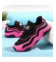 Sneakers Kids Tennis Shoes Colorblock Lightweight Breathable Running Sneaker - Pink - C218GE283EY $39.22