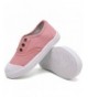 Sneakers Kids Canvas Sneaker Slip-on Baby Boys Girls Casual Fashion Shoes(Toddler/Little Kids)-Pink-23 - CQ186W5DKZZ $25.92