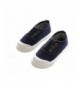 Sneakers Fashion Kids Toddler Canvas Sneaker Shoes Slip-on Boy Girl Casual Shoes - Dark Blue - CN182AZWHI0 $25.53
