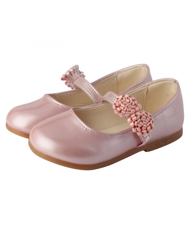 Sneakers Girls' Shoes Dress Princess Floral Strap Mary Jane Shoes - Pink - CH1803OT3LH $43.87