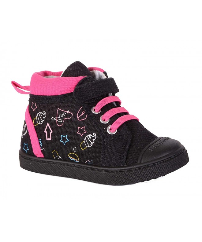 Sneakers Baby Toddler Girls High Top Canvas Sneakers Style SK1036 - CD18IMTA2XT $28.62