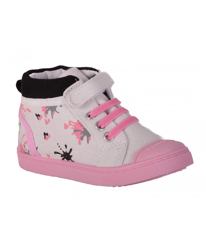 Sneakers Baby Toddler Girls High Top Canvas Sneakers Style SK1035 - C118IMSICAM $29.74