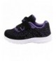 Sneakers Girls Toddler 1682 Light Weight Hook and Loop Athletic Fashion Sneakers - Purple - CD18C9TYW5D $30.60
