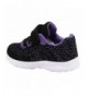 Sneakers Girls Toddler 1682 Light Weight Hook and Loop Athletic Fashion Sneakers - Purple - CD18C9TYW5D $30.60