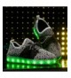 Sneakers Breathable LED Light Up Shoes Flashing Sneakers for Kids Boys Girls ST999G-31 Grey - CW18600CIS3 $50.88